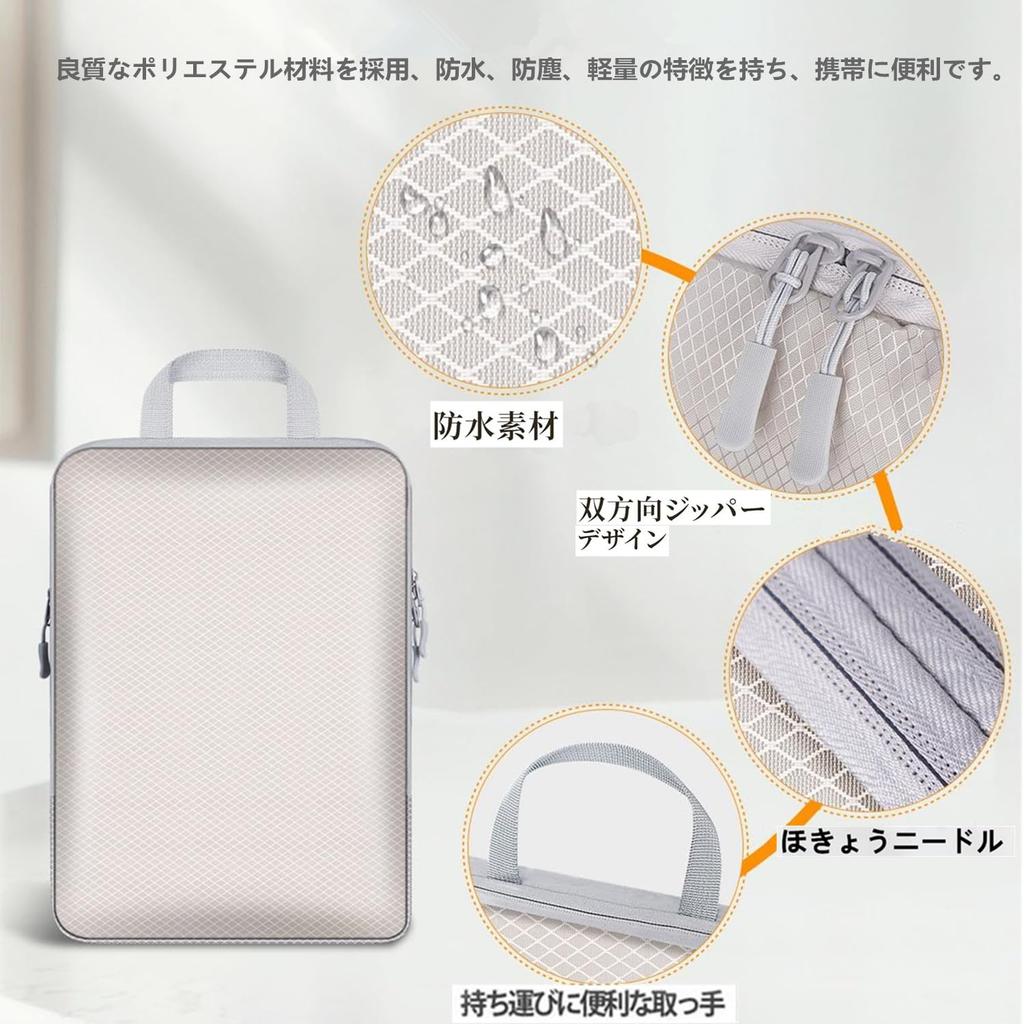Travel Compression Pouch Set, 10-Piece Set [2025 Latest Model] Travel Compression Bags, Packing Pouches, Adjustable Space, Saves Approximately 60% of
