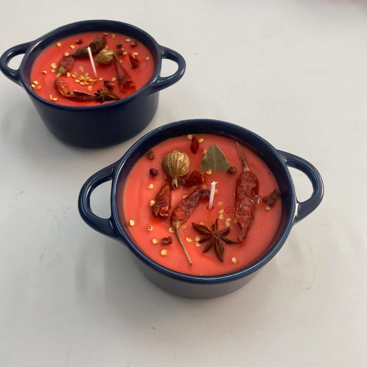 

Пряная основа для хот-пота Ароматическая свеча Чунцин Чэнду Креативный подарок на день рождения Ароматная подарочная коробка Вкус хот-пота spicy butter flavor (simple package)