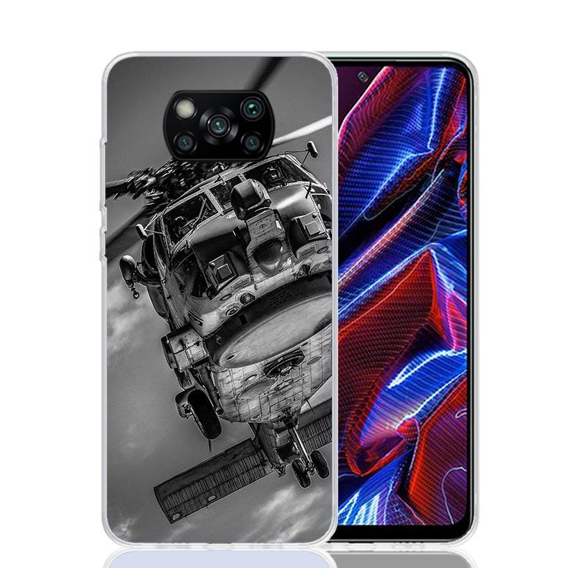 Military Aircraft Warship Fighter Case Phone Cover for Xiaomi Redmi Note 10 9 9S 8 8T 7 5 Pro Mi 12T 11T 10T 9T 12 11 Lite A3 A2