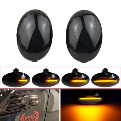 2 Pieces For MINI Cooper R56 R57 R58 R59 CL-R56-LSM-SM Led Dynamic Side Marker Turn Signal Light Sequential Blinker Light