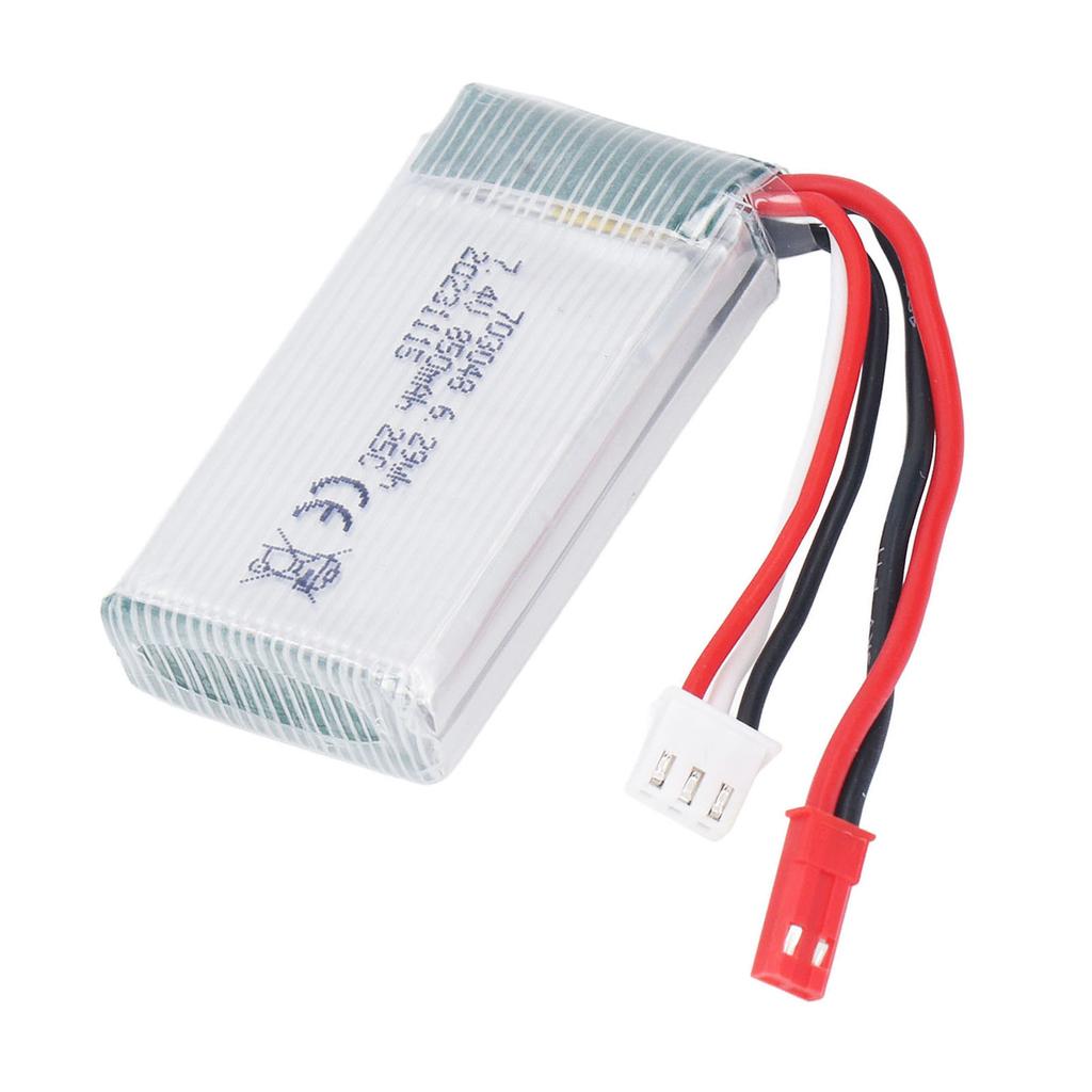7.4V 850mAh Lithium Battery with JST Red Plug Replacement 703048 Lithium Battery for WLtoys V912