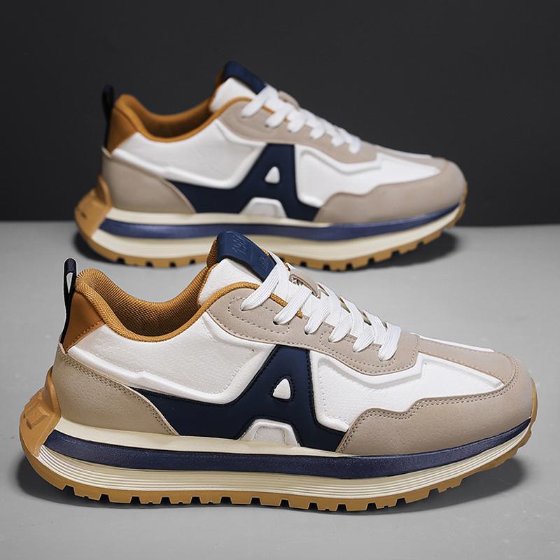 

Модная мужская обувь CYYTL Модные кроссовки Повседневная спортивная кожаная уличная дизайнерская роскошная платформа Беговые теннисные кеды для скейтборда Рабочие лоферы 44