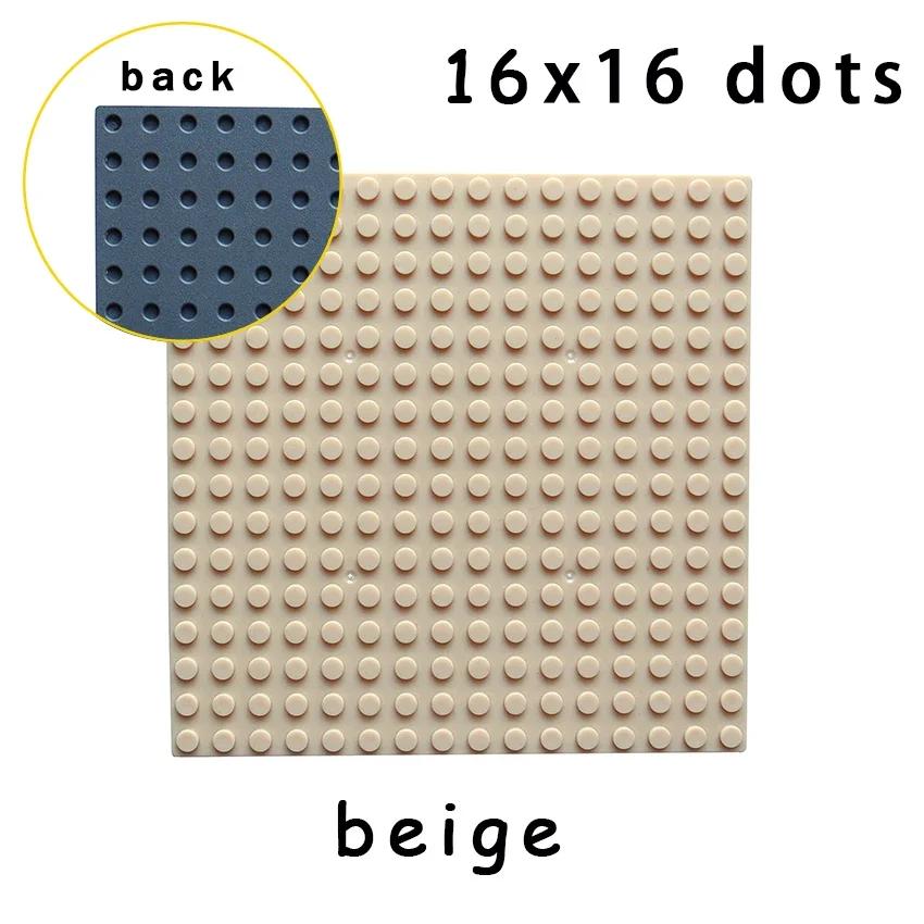 Single-sided Baseplates 16x16 Dots DIY Building Blocks Brick 3867 6098 MOC Educational Assemblage Construction Toys for Children