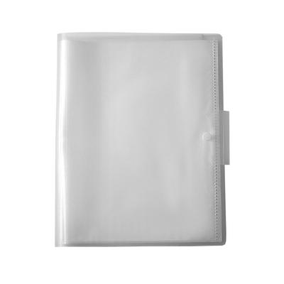 File Folder A3 Size Multi Pockets PP Clear Round Edge Document Organizer with Buckle Lock for Office School Students