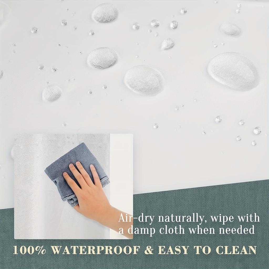 1/4 buc Iepuraș de Paște Iepure de Paște Set Perdea de Duș Impermeabilă Set Decorativ pentru Baie Covor Antiderapant Capac WC Covoraș de Baie și 12 Cârlige