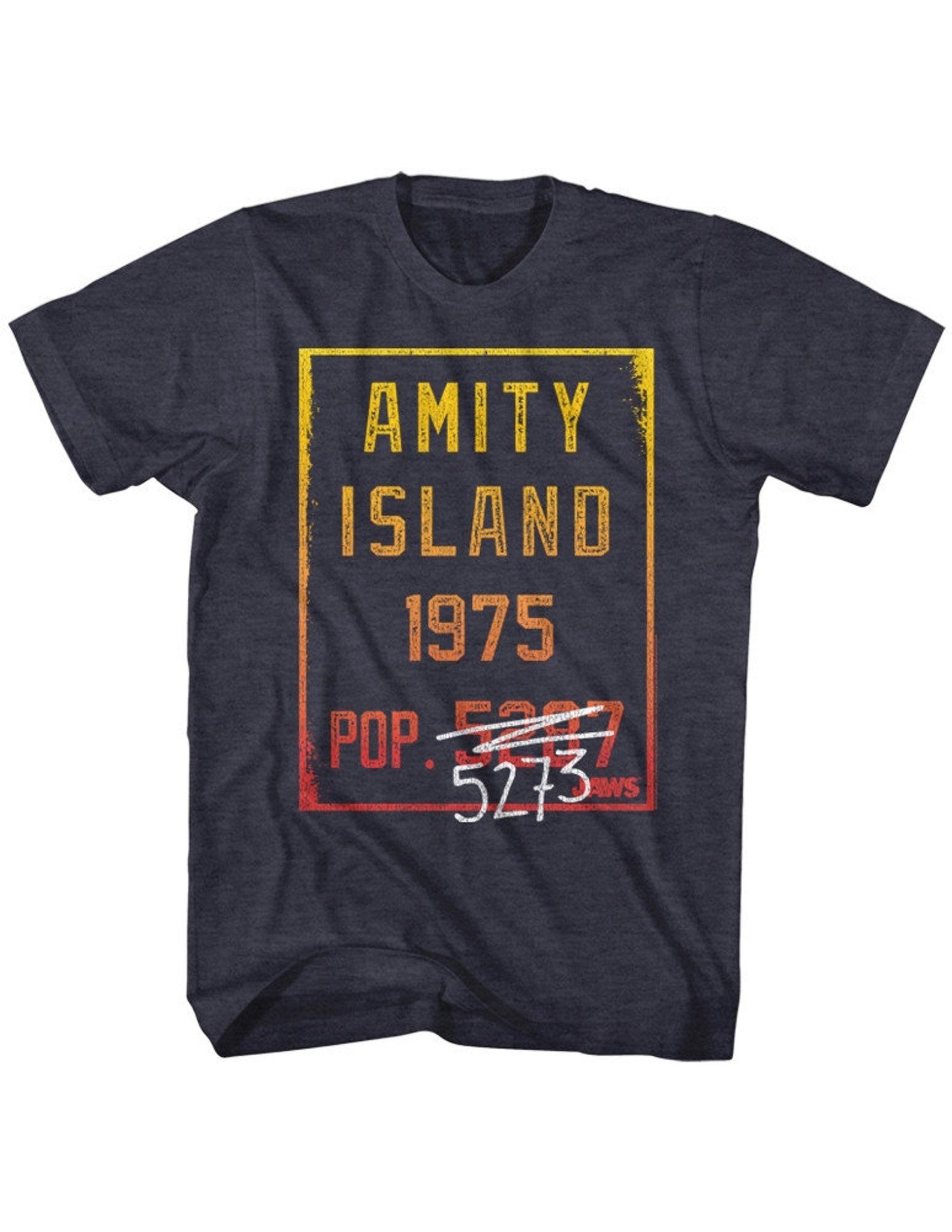 Jaws Countdown Navy Heather Adult T-Shirt S
