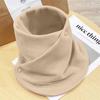 Winter Fleece Neck Scarf Thickened Warm Autumn Winter Neck Scarf Women's Plush Scarves Double Layer Neckerchief Scarf Ring