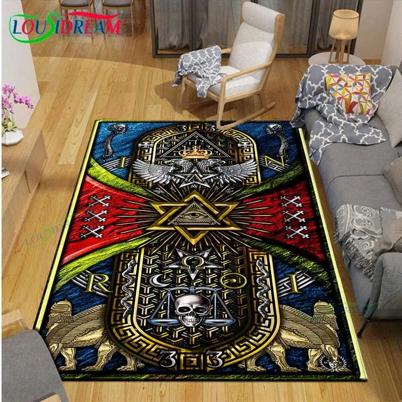 Fashion Freemasonry Carpets Bedroom Becoration Living Room Decoration Carpets for Bed Room Rug Anime Rug  Area Rug