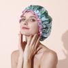 Shower Cap Woman Bathroom Hotel Home Shower Bathing Hair Elastic Cap Spa Hair Salon Bonnet Waterproof Hair Cover