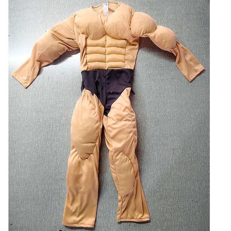 Children's Fake Muscle Top Men's Role-Playing Costume – Adult Abdominal Muscle Performance Outfit