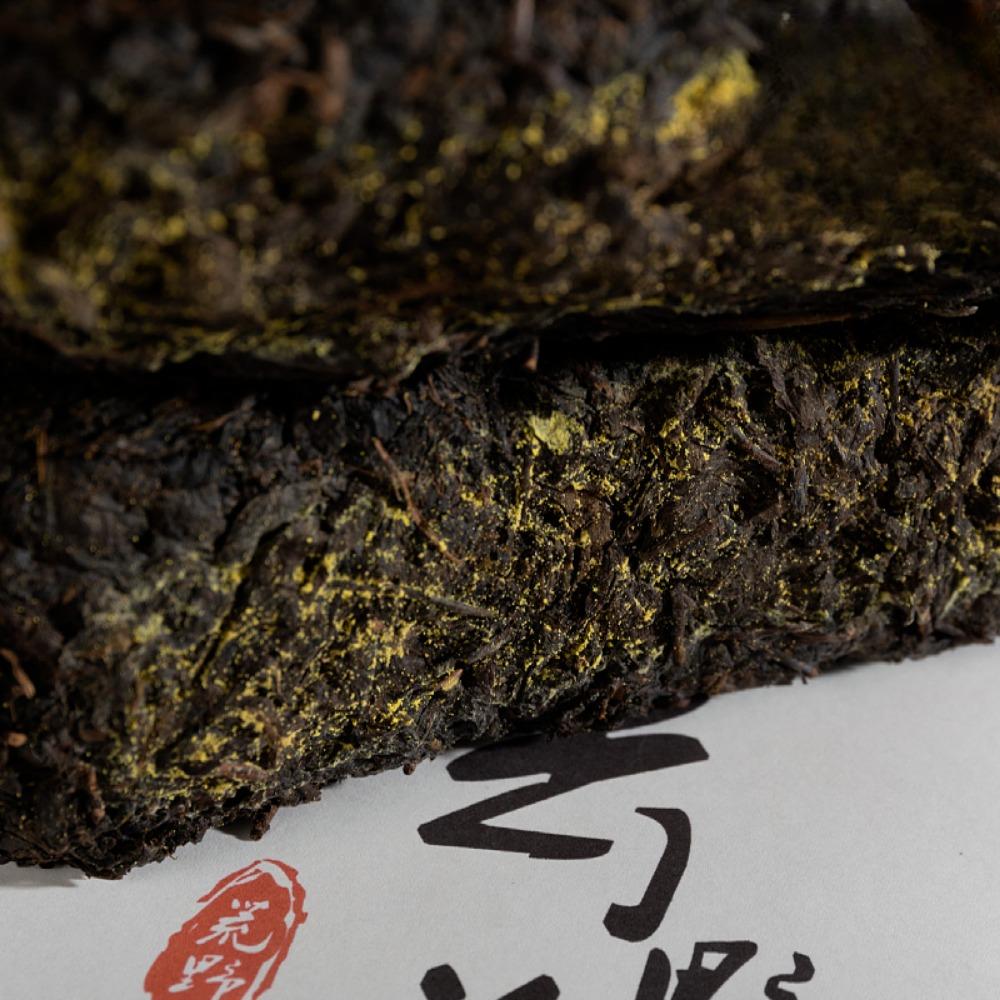 1kg Tè Nero Hunan Anhua Tè Invecchiato Tè Fatto a Mano Mattonella Fu Fiore Dorato Tè Nero