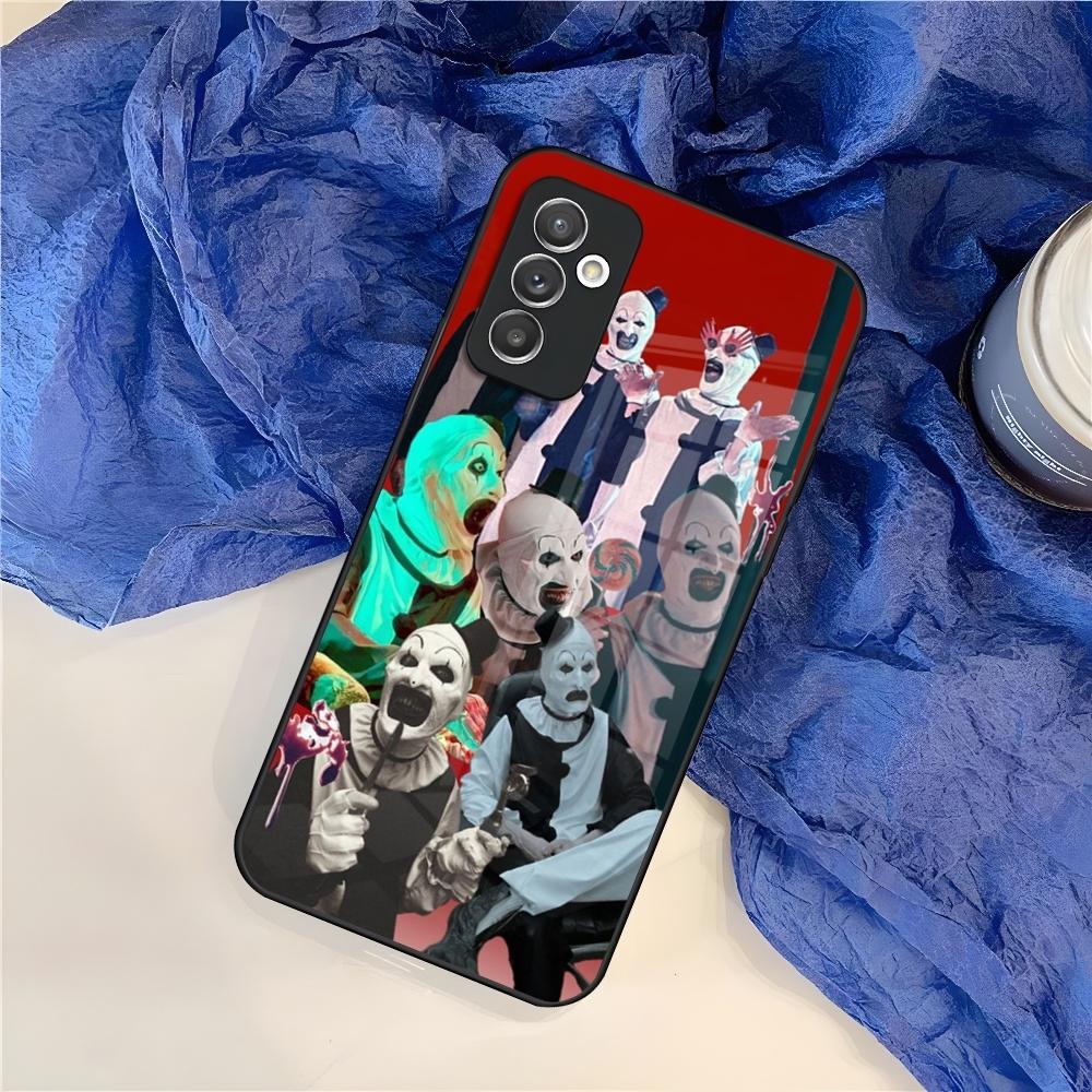 Horrorfilm-Terroristen-Handyhülle für Samsung S25 S24 S30 S21 S23 S20 S22 Fe S10 E S9 Note 20 Pro Ultra Plus Glasabdeckung