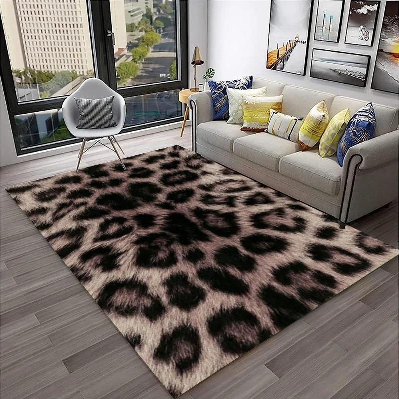 Leopard Print Carpet Rugs Living Room Floor Mats Bedroom Decor Carpets for Bed Room Carpets for Living Room Decoration Maison