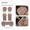 Luxurious Nappa Leather Car Seat Cushions - Thick, Non-Slip, Full Set for Five-Seater Cars