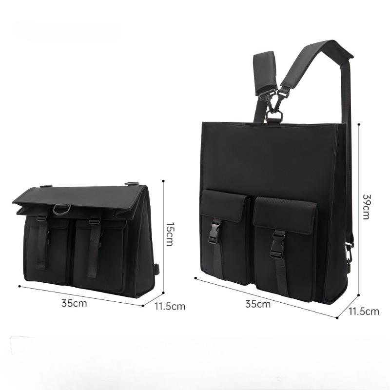 

Одиночный рюкзак, мужская модная брендовая повседневная сумка через плечо, однотонный дорожный рюкзак, водонепроницаемая мужская и женская нагрудная сумка чёрный