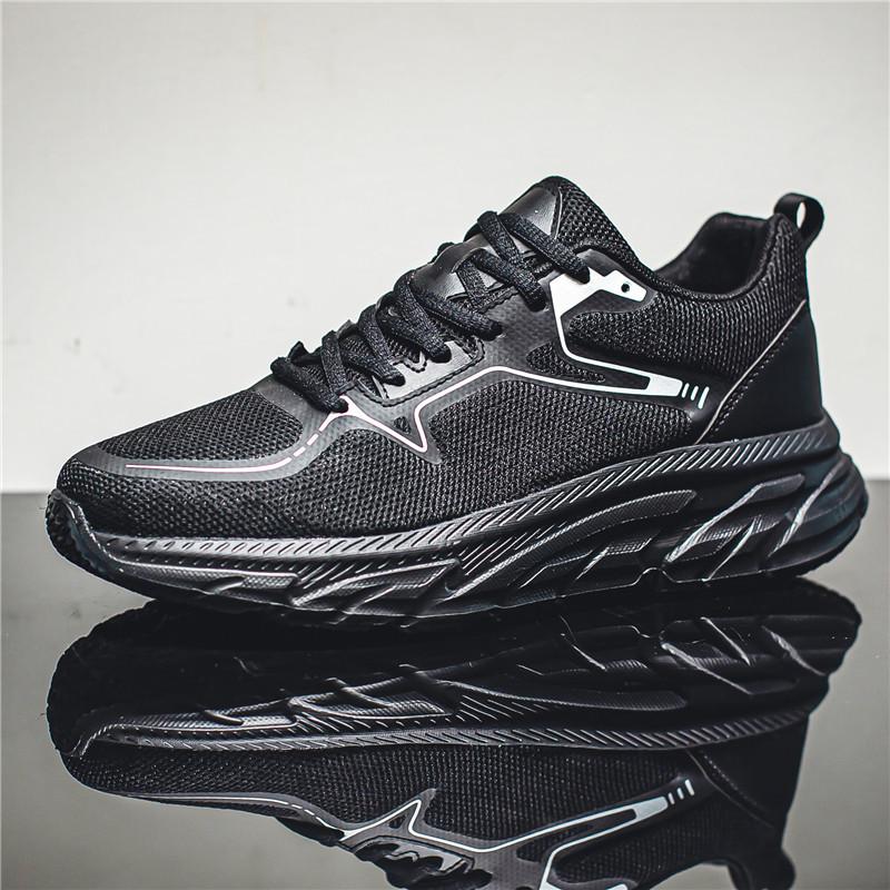 Fashion shoes new running fitness sneakers mesh breathable four-color platform casual men's shoes