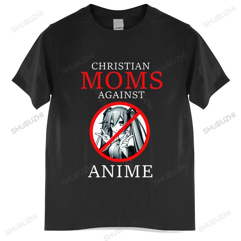 New Arrived Christian Moms Against Anime Comfortabled Couple Tees Hip Hop T-Shirts Streetwears Unsiex Clothes New Clothing