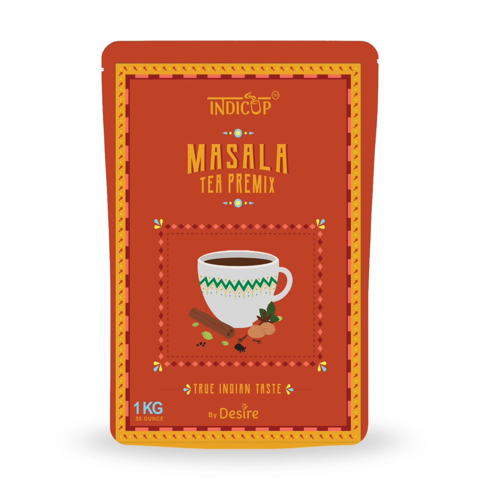 

Indicup Masala Tea 1 Kg for Both Manual and Vending Machines, Instant Tea Mix, Cardamom Flavor, Refreshing Taste