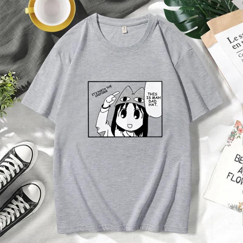 Hot Anime T Shirt THIS IS DAD HAT Chiyo Chan Men/women Funny 2024 Summer T-shirt Unisex Vintage Print Oversize Tops Cotton Tees