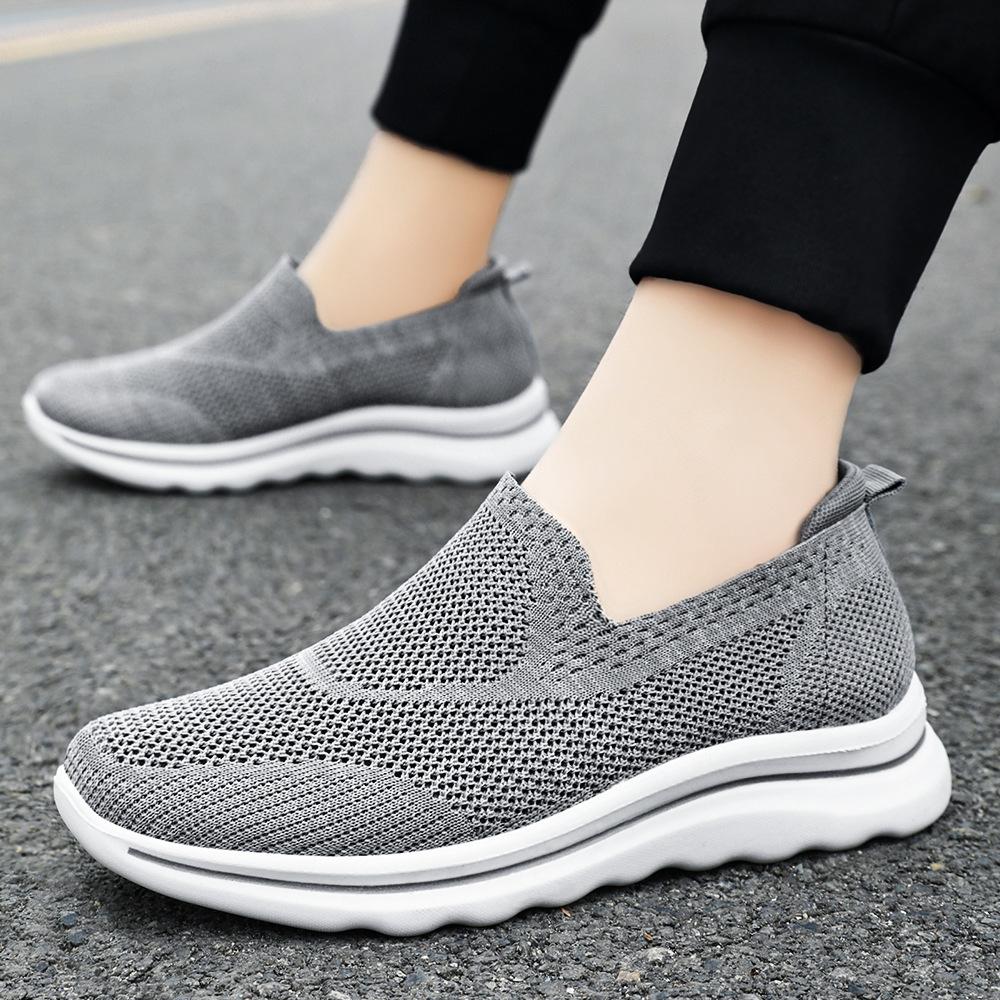 Shoes Women's Versatile New Middle-aged and Elderly Casual Shoes Breathable and Lightweight Soft Sole Not Tired Feet Mother Shoes Elderly Shoes