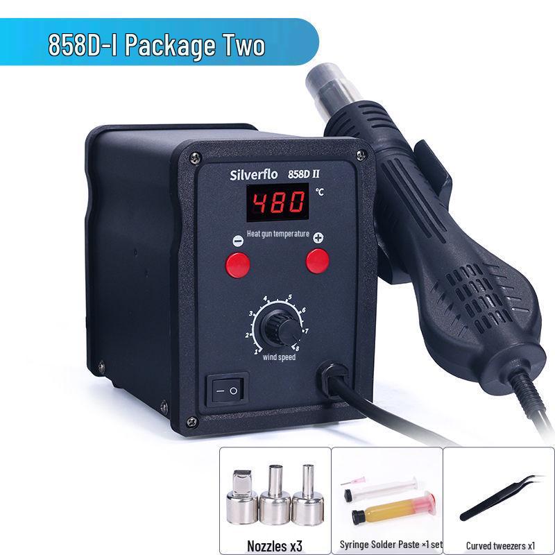 8586D High-Power 2-in-1 Desoldering Station: Constant Temperature Hot Air & Soldering Iron for Mobile Phone & Computer Chip Repair.