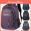 Aruinuo Letter Print Backpack Breathable Oxford 16in Laptop Compartment Bag