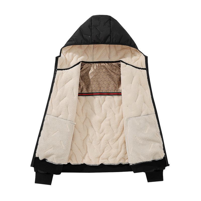Gepolsterte Kleidung Herren Winter Graphenheizung Kapuzen Baumwollkleidung Stapelverdickt Warm Winddicht Baumwolljacke
