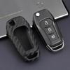 Carbon Fiber Texture Key Case for Ford: Fits Mondeo, Lincoln, Mustang, Focus - Protective Shell