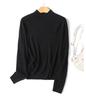 Women's 100% Wool Ribbed Sweater, Half-High Neck, Seamless & Soft, TN1615 - Ideal Autumn/Winter Base Layer, 30 Count