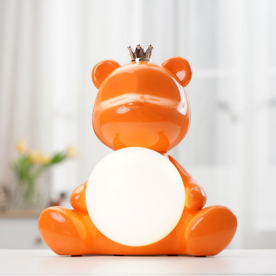RGB Bluetooth Speaker Lamp with Colorful Ambient Light and Mobile Control - Creative Little Bear Design for Bedroom and Study
