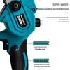 8-Inch Rechargeable Lithium Battery Handheld Electric Chainsaw for Garden and Wood Cutting