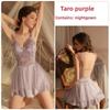 Satin Nightwear For Women With Deep V Neck And Floral Embroidery Design For Lounge And Sleep