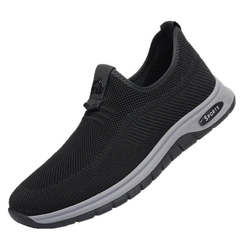 Hot-selling mesh shoes men's 2025 summer new flying-woven sports and leisure shoes breathable shoes