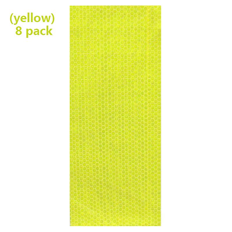 

Bicycle Reflective Wheel Stickers MTB Cycling Equipment Wheel Reflective Strips Night Riding Warning Label Bike Hub Stickers жовтий