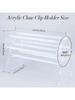 1pc Acrylic Claw Clip Storage Rack, 360 Degree Rotating Claw Clip Holder and Storage, Hair Clip Storage Box Display Transparent