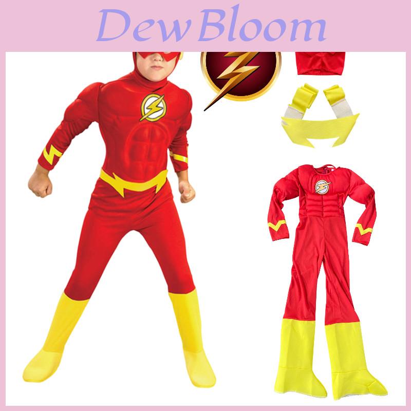 The Flash Muscle Costume For Boys New Design For Cosplay And Parties