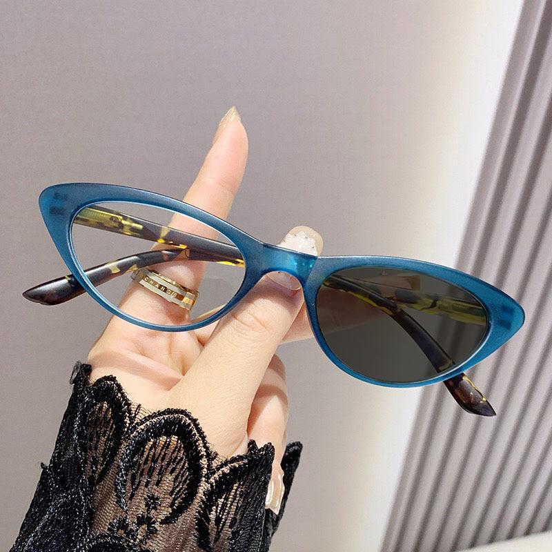 New Trend Cat Eye Photochromic Glasses for Women Anti Blue Light Fashionable HD UV Protection Near Sight Eyeglasses Diopter To -4.0