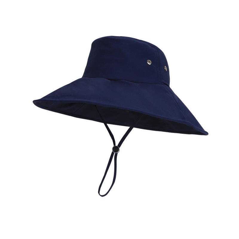 Outdoor Wide Brim Sun Hat With Adjustable Fit For Hiking And Camping