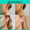 Elegant Alloy Butterfly And Leaf Design Ear Jewelry For Casual Office Wear