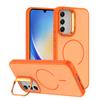 KEYSION Matte Skin Feel Lens Stand Phone Case for Samsung A54 5G A34 A14 4G 5G Magnetic Shockproof Back Cover for Galaxy A04S