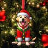 New Acrylic Flat Animal World Christmas Festival Party Pendant for Christmas Tree Decoration Pendant