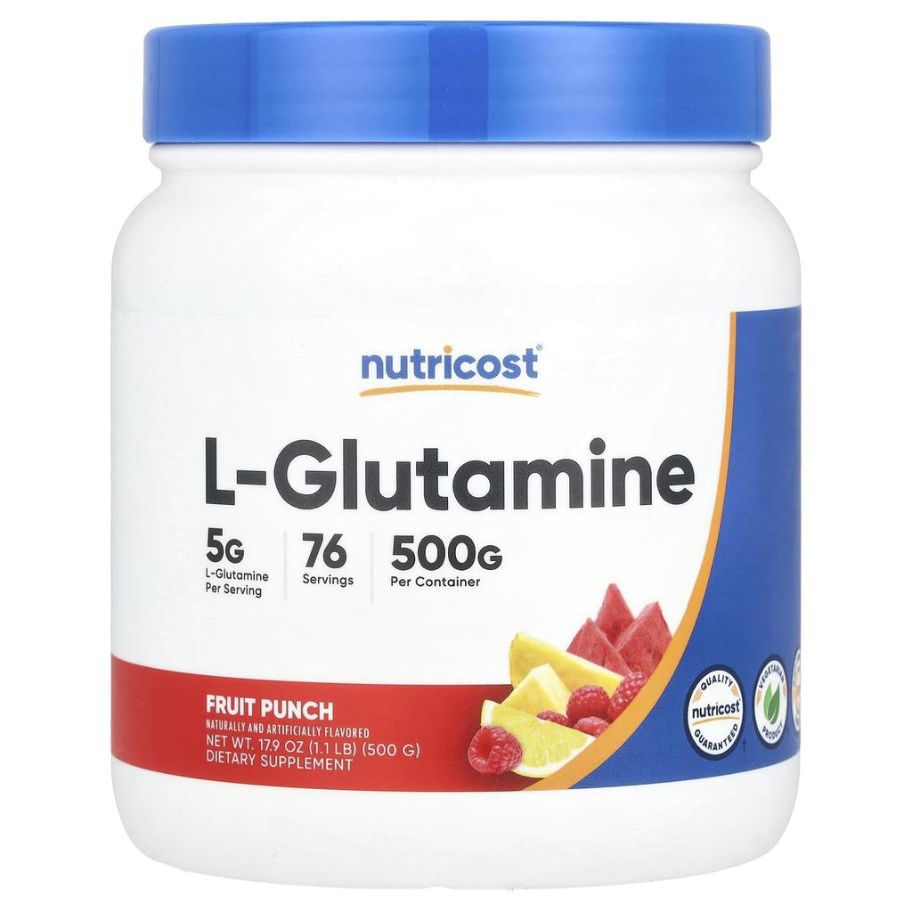 Nutricost, L-Glutamine, Fruit Punch, 17.9 oz (500 g)