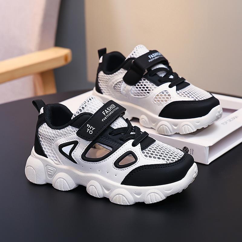 

Обувь для мальчиков - Дышащая обувь для девочек нового стиля - Сандалии с ажурным дизайном - Спортивная обувь 27 чёрный