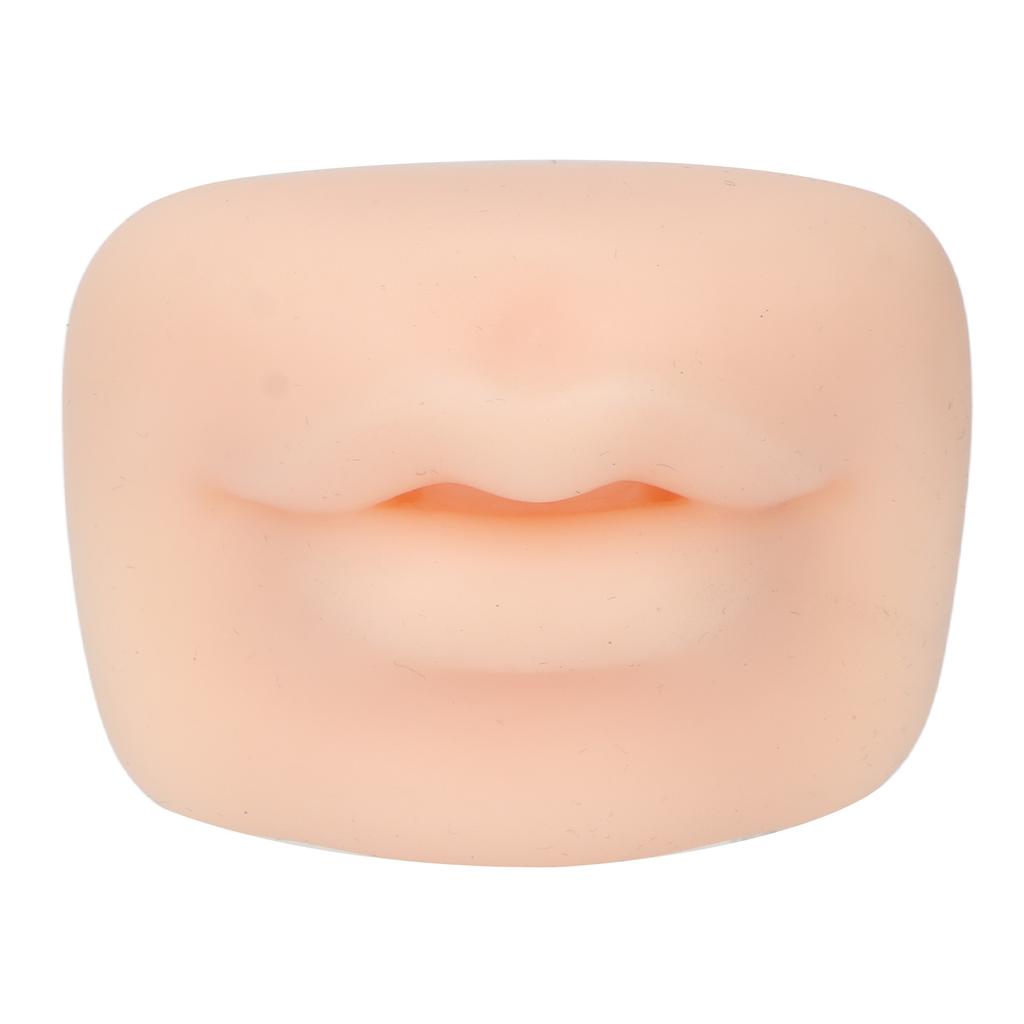 Silikonläppmodell 3D Semi-permanent Mjuk Microblading Realistisk Läppiercing Övningsmodell