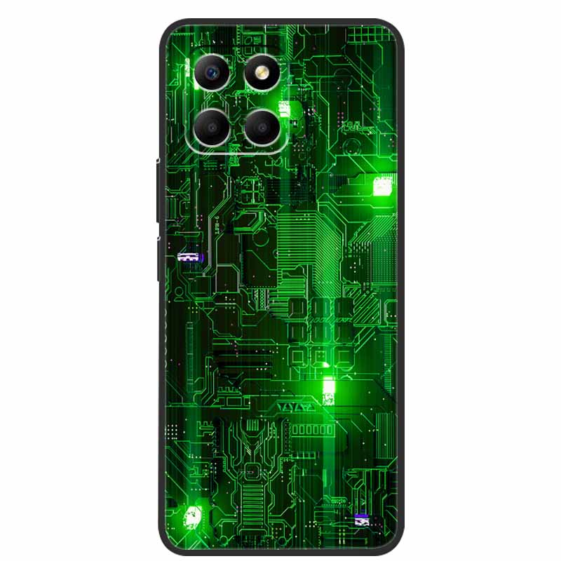 Für Honor 70 Lite Hülle Weiches TPU Silikon Bemalte Katze Schwarze Rückabdeckungen Für Huawei Honor70 Lite RBN-NX1 Hüllen Honor 70Lite 5G Tasche