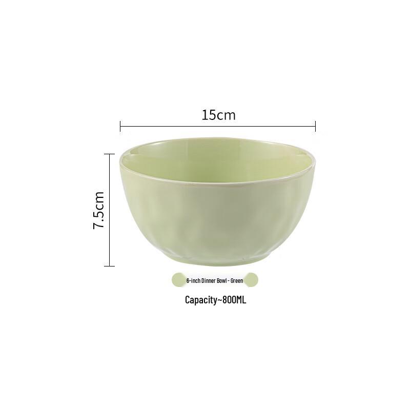 Cream Style Ceramic Bowl 6-inch Bowl