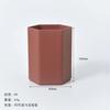 Large Capacity Hexagon Minimalist Light Luxury Desktop Pen Holder For Office Students