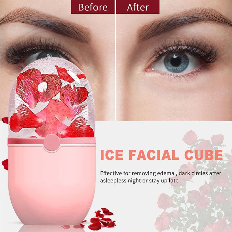 Reusable Massage Silicone Ice Mold For Beauty And Skin Care Ice Cube Face Roller Massager