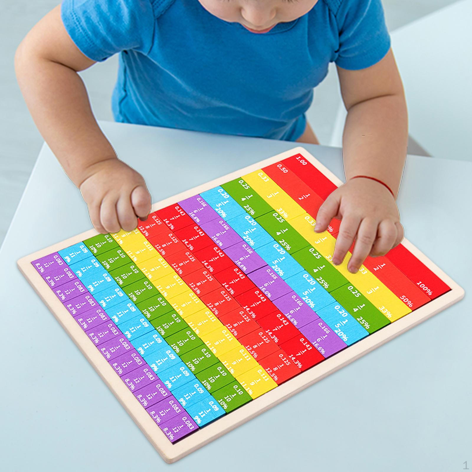 Rainbow Fraction Tiles Teaching Materials Hands on Ability Math Learning Mathematics
