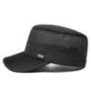 Men's Flat Top Hat Summer New Mesh Breathable Cap Outdoor Sun Hat Hat